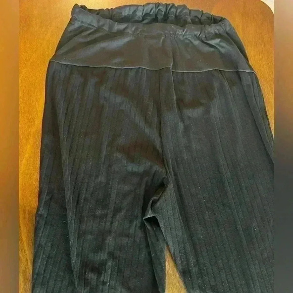 Shein Womens Maternity Black Solid Lounge Pants Size Small - Picture 5 of 9